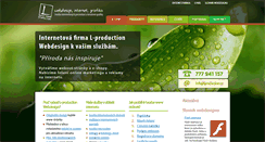 Desktop Screenshot of lproduction.cz